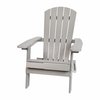 Flash Furniture All-Weather Folding Adirondack Chair in Gray JJ-C14505-GY-GG